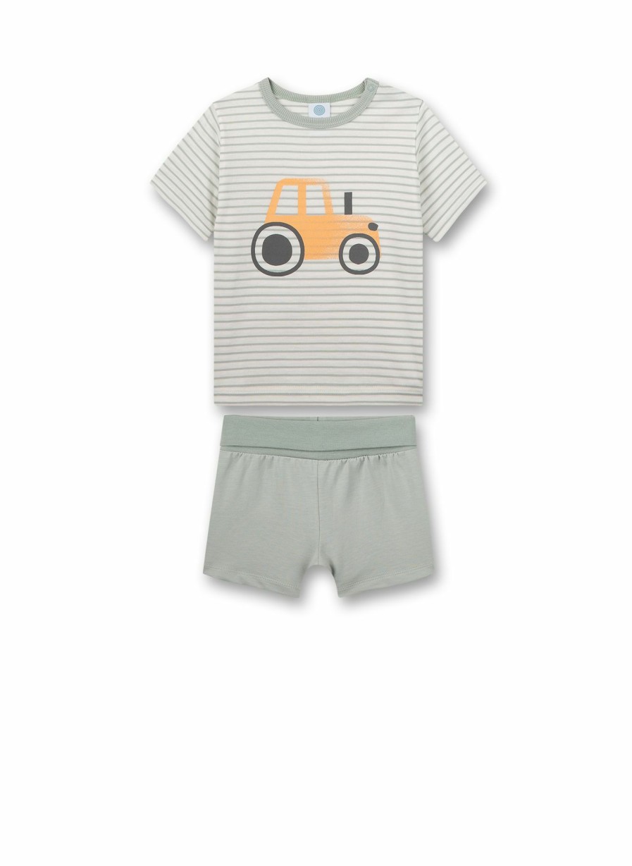 Jungs 0-3 Sanetta Schlafanzuge | Jungen-Schlafanzug Kurz Off-White