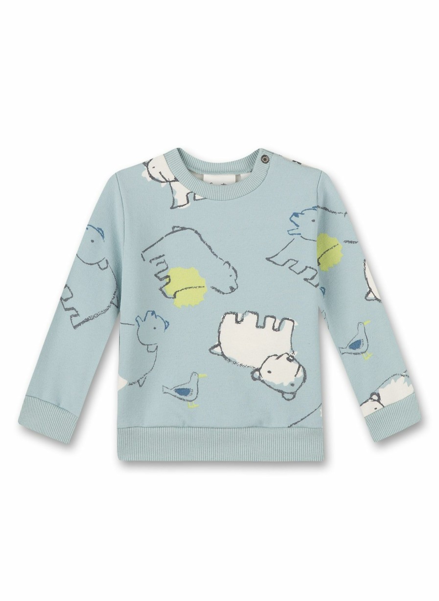 Jungs 0-3 Sanetta Sweatshirts | Jungen-Sweatshirt Hellblau