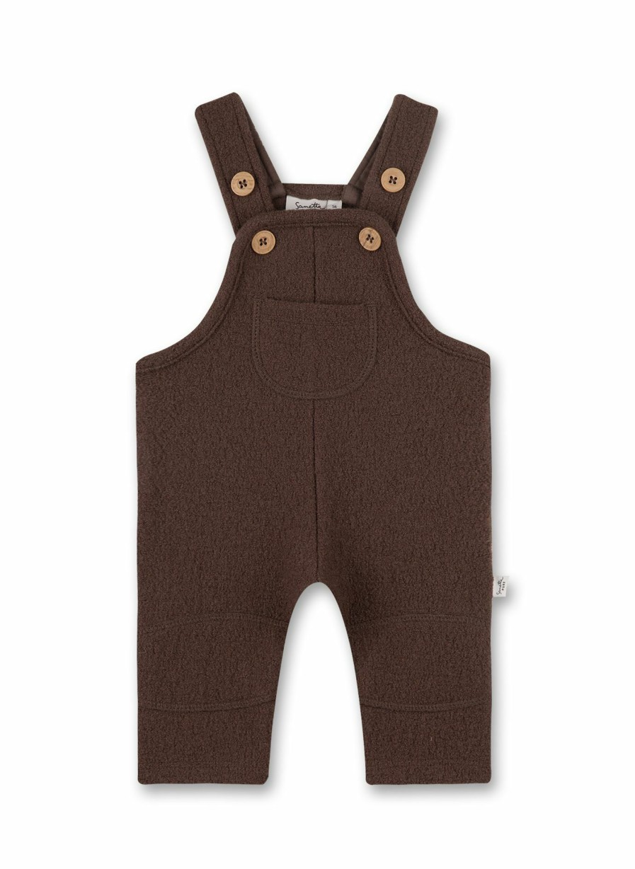 Jungs 0-3 Sanetta Strampler & Overalls | Baby-Latzhose Aus Wolle Braun