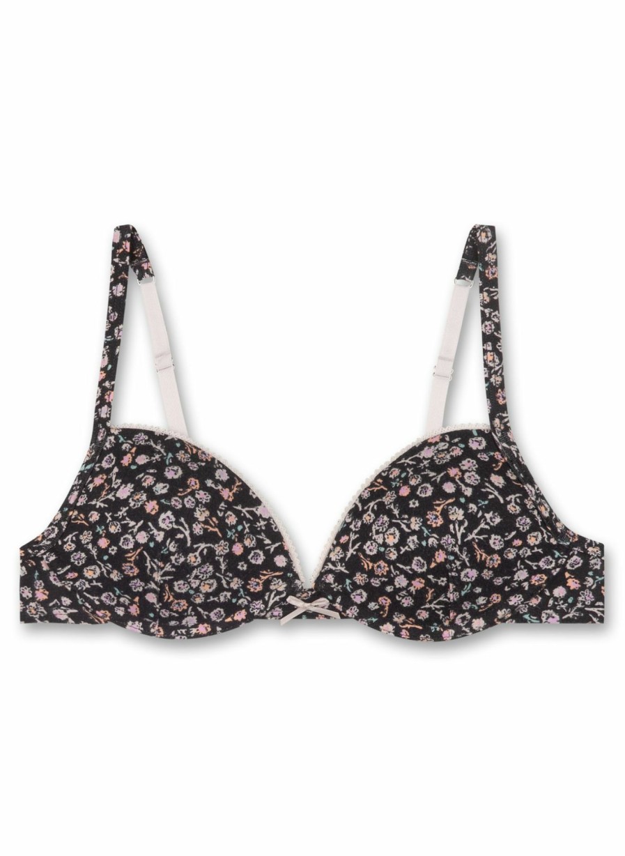 Madchen 3-14 Sanetta Bh & Bustiers | Madchen Soft-Cup Bra Dunkelgrau