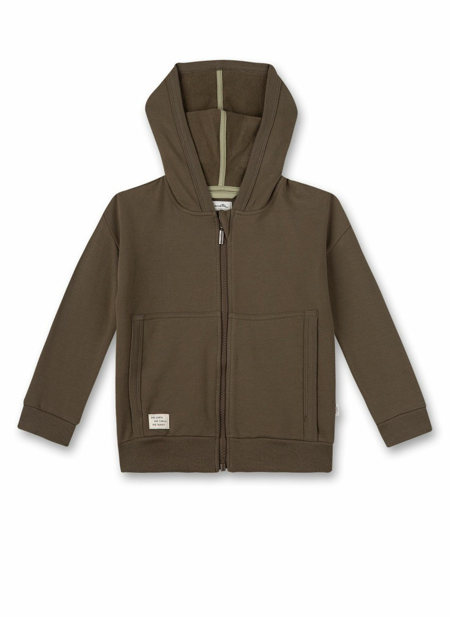 Jungs 3-14 Sanetta Jacken & Westen | Jungen-Sweatjacke Dunkelgrun