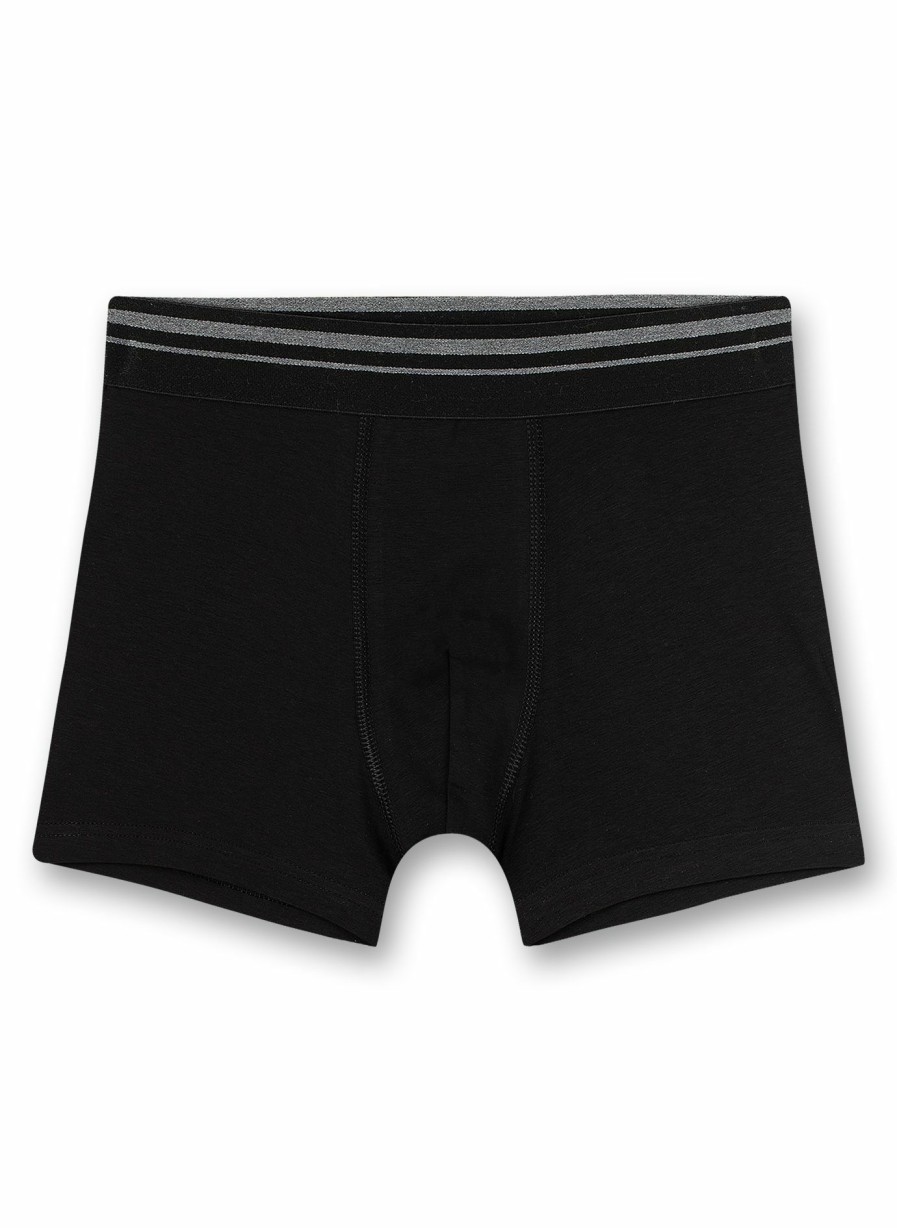 Jungs 3-14 Sanetta Shorts | Jungen-Hipshorts Schwarz