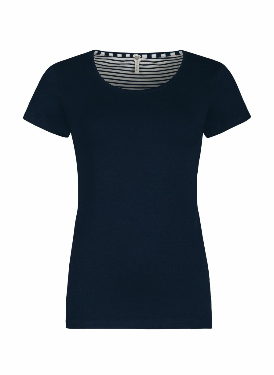 Damen Sanetta Tops | Damen T-Shirt Dunkelblau