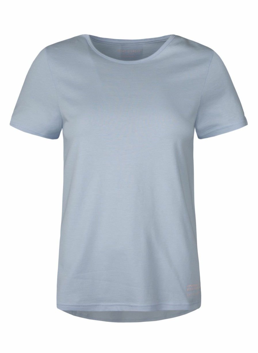 Damen Sanetta Tops | Damen T-Shirt Hellblau