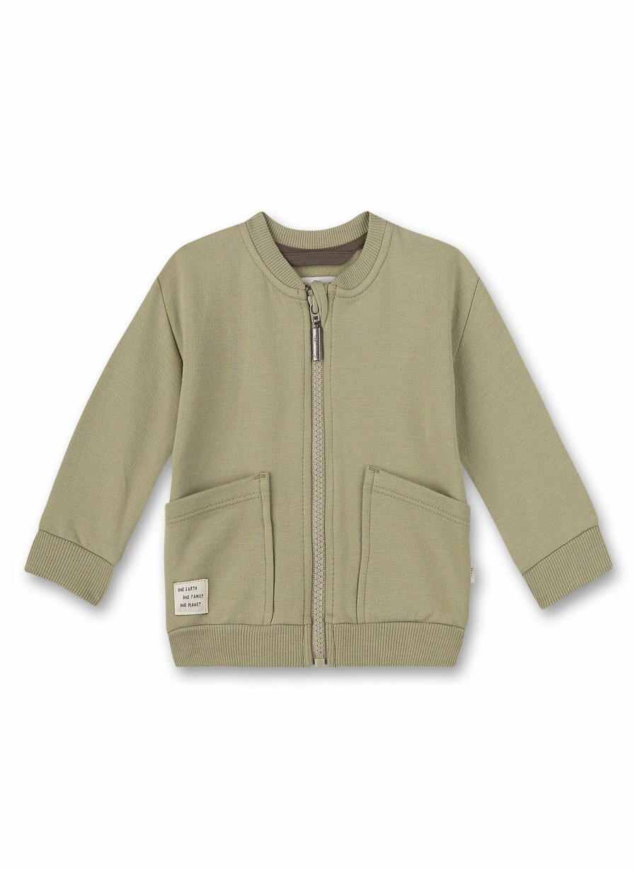 Jungs 0-3 Sanetta Sweatshirts | Jungen-Sweatjacke Grun